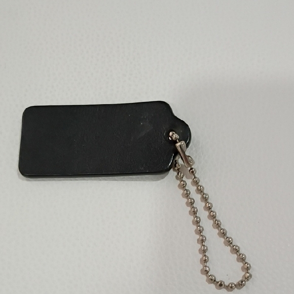 Coach Black Leather Hangtag - Picture 2 of 2